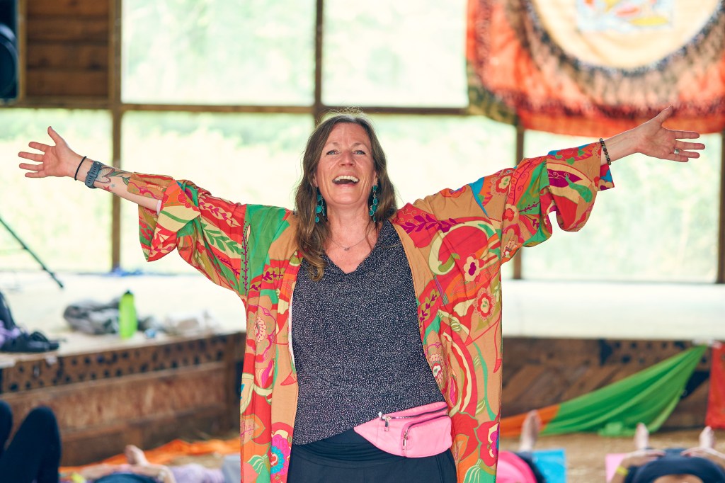Cat Googe, laughter yoga facilitator and wellbeing coach